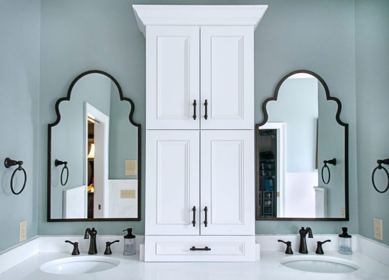 Twin sinks are a must-have for any master bathroom.